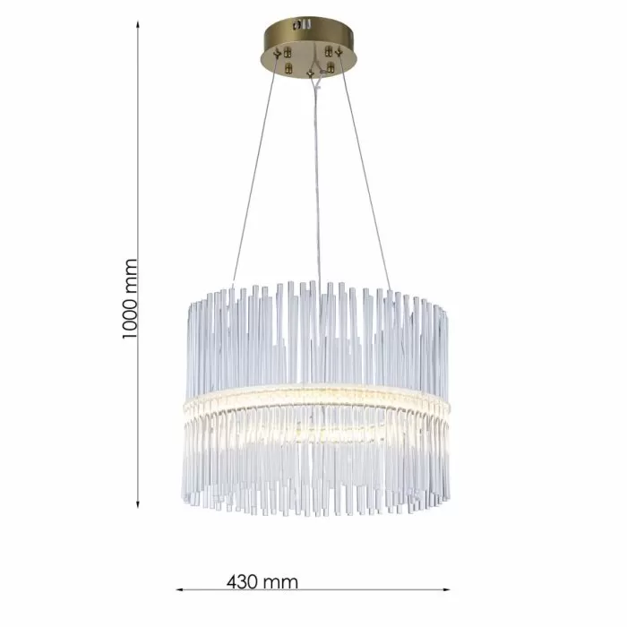LP140-D43 Lustra Prisma Lampardi D430*1000MM/LED 30W 3000~6000K - img 3