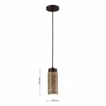 LP5192-1P Suspensie yellow STONE Lampardi - img 3