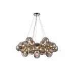 LP546-25P Suspensie Megapolis Smoky Lampardi 25x40w G9/ H50-130cm D73cm - img 4