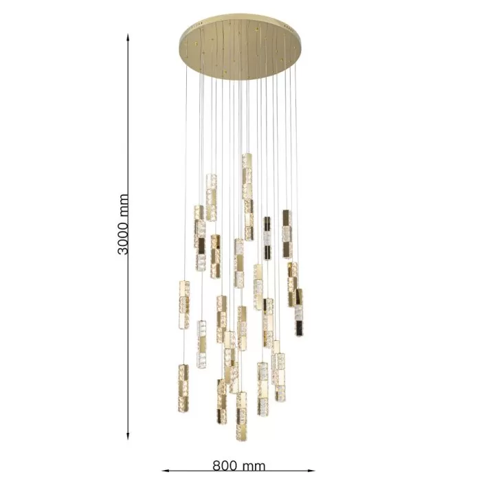LP128-25GD Lustra Stair Lampardi  - img 3