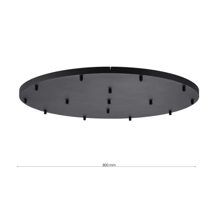 LP764-R15BK Baza rotunda 15 fire Thin Lampardi H4cm D80cm black - img 3