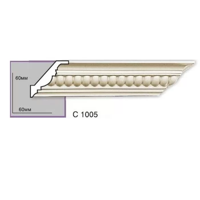 C1005-8 Cornisa cu ornament Gaudi Decor 60x60x2440 - img 1