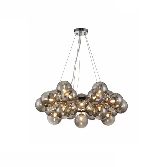 LP546-25P Suspensie Megapolis Smoky Lampardi 25x40w G9/ H50-130cm D73cm - img 4