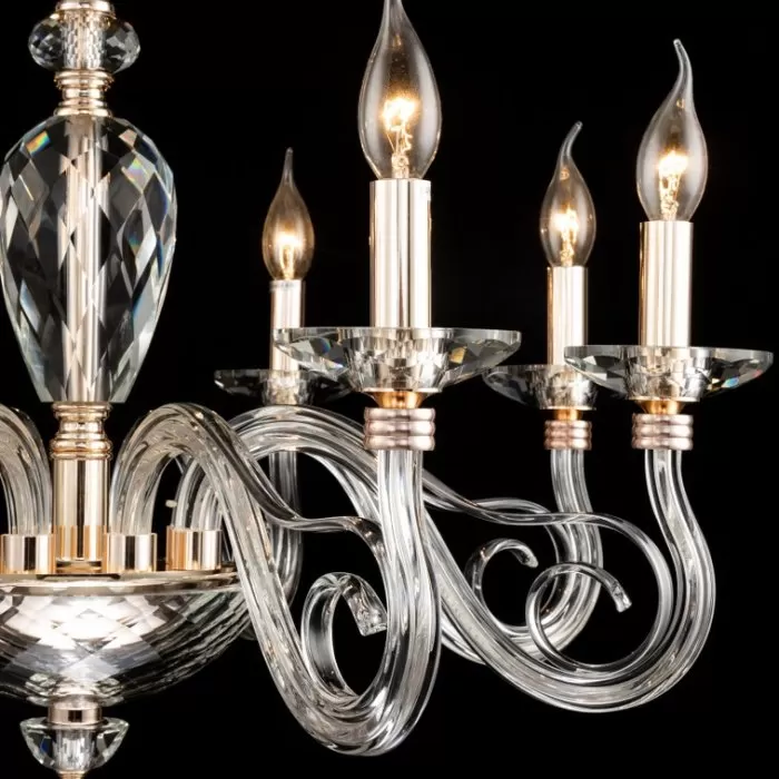 CLN115-8 Lustra Abrasso Cellini 8x40wE14/H75-125cm D73cm - img 6
