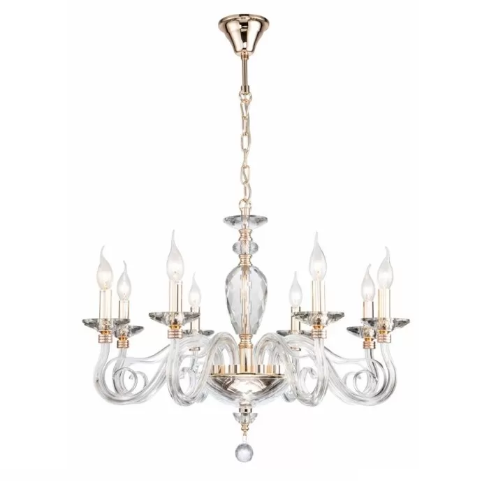 CLN115-8 Lustra Abrasso Cellini 8x40wE14/H75-125cm D73cm - img 1