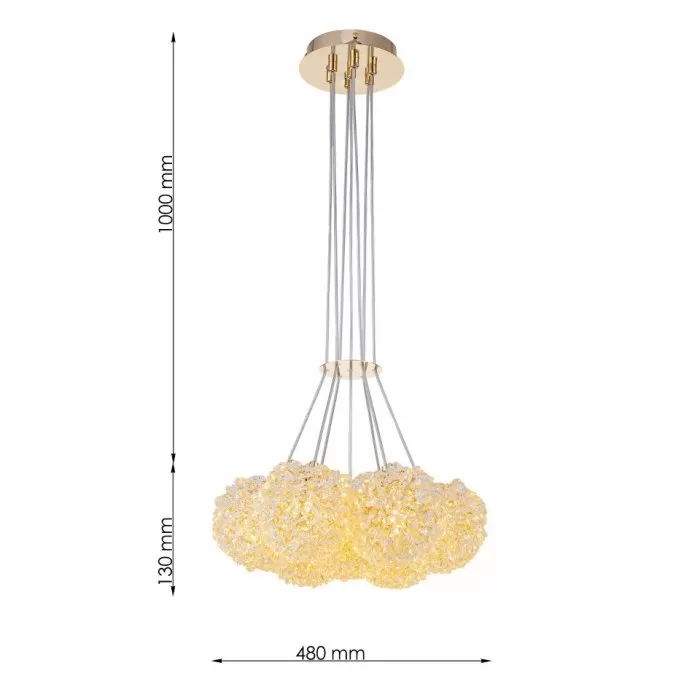 LP141-7P Lustra Orvella Lampardi 480*130+1000MM/G9*7 - img 3