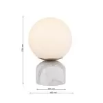 LP5193-1T Veioza white MARBLE Lampardi - img 3