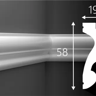 M024 Molding duropolimer 58*19*2000mm Cosca (15 buc - 1 cutie)