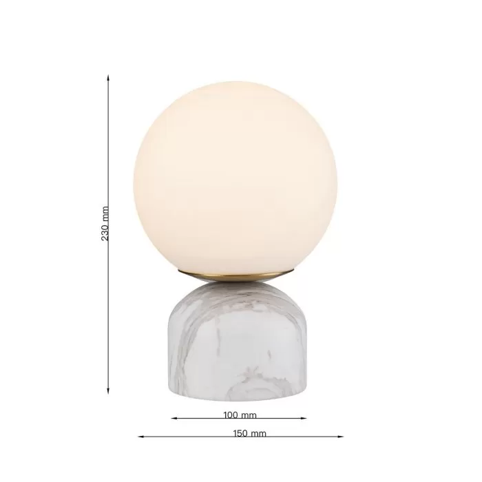 LP5193-1T Veioza white MARBLE Lampardi - img 3