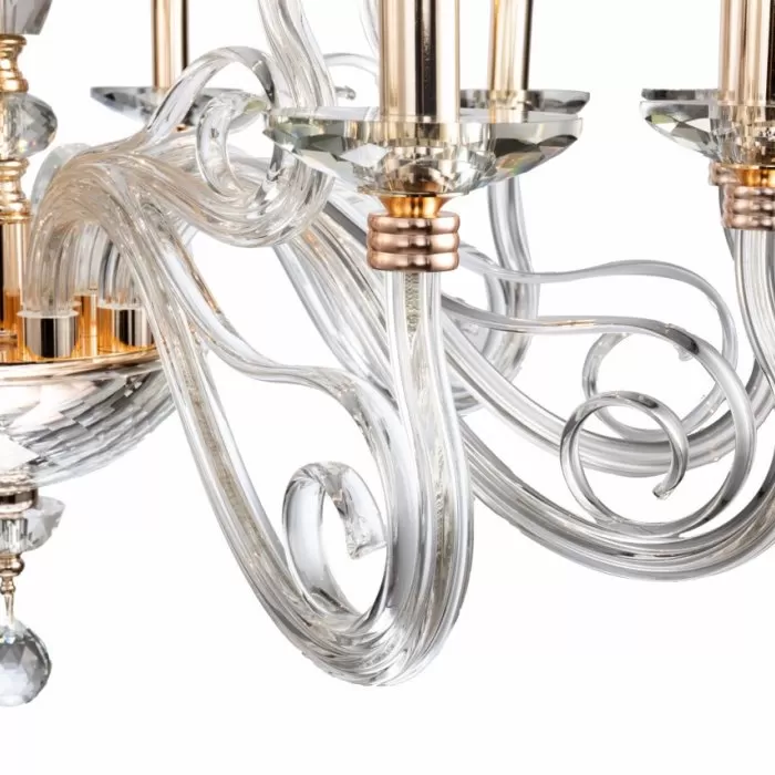 CLN115-15 Lustra Abrasso Cellini 15x40w E14/H80-150cm D85cm - img 7