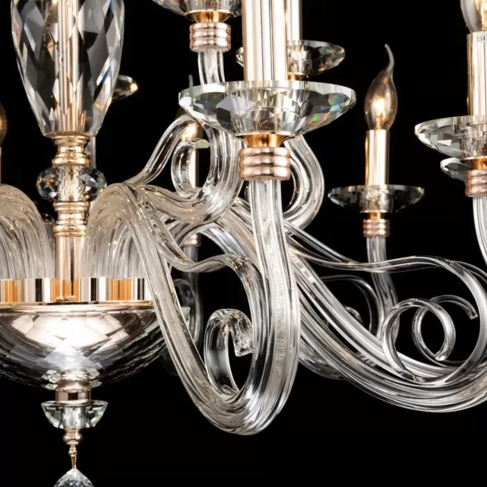 CLN115-15 Lustra Abrasso Cellini 15x40w E14/H80-150cm D85cm - img 6