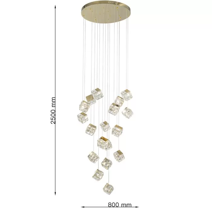 LP129-18GD Lustra Stair Lampardi  - img 3