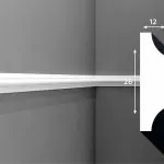 M001 (MX001) Molding duropolimer 26*12*2000mm Cosca (40 buc - 1 cutie) - img 3