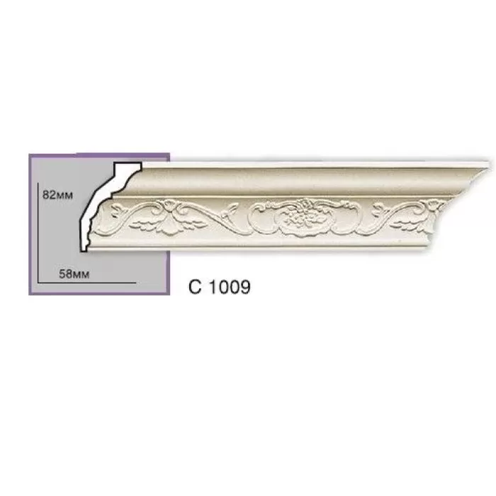 C1009-8 Cornisa cu ornament  Gaudi Decor 82x52x2440 - img 1