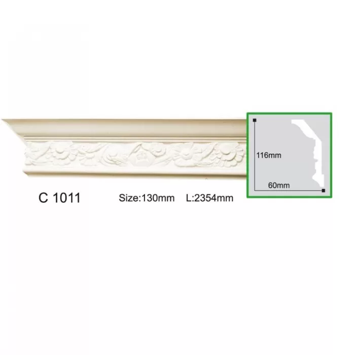 C1011-8 Cornisa cu ornament  Gaudi Decor116x60x2440 - img 1