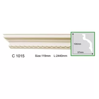 C1015-8 Cornisa cu ornament  Gaudi Decor104x57x2440