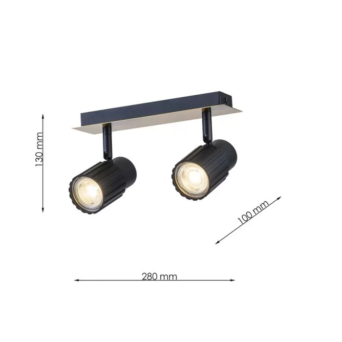 LP758-2WC Aplica Rivox Lampardi 280*100*130MM/GU10*2 - img 3