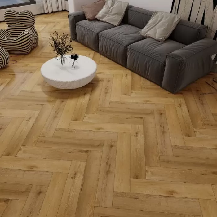 RF802-HB Laminat SPC HERRINGBONE 150x750x5+1,5  1 cut=1,575 m2/ 2 buc = 0,225m2 - img 2