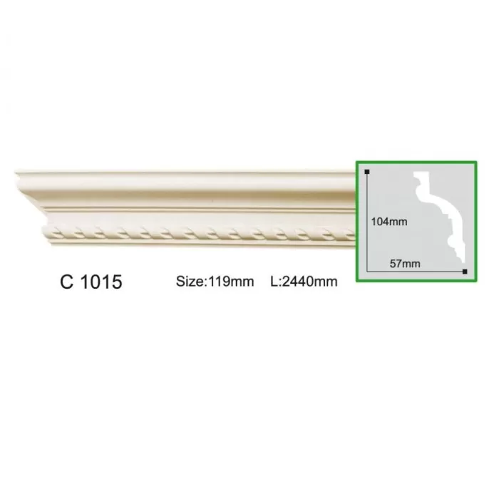C1015-8 Cornisa cu ornament  Gaudi Decor104x57x2440 - img 1