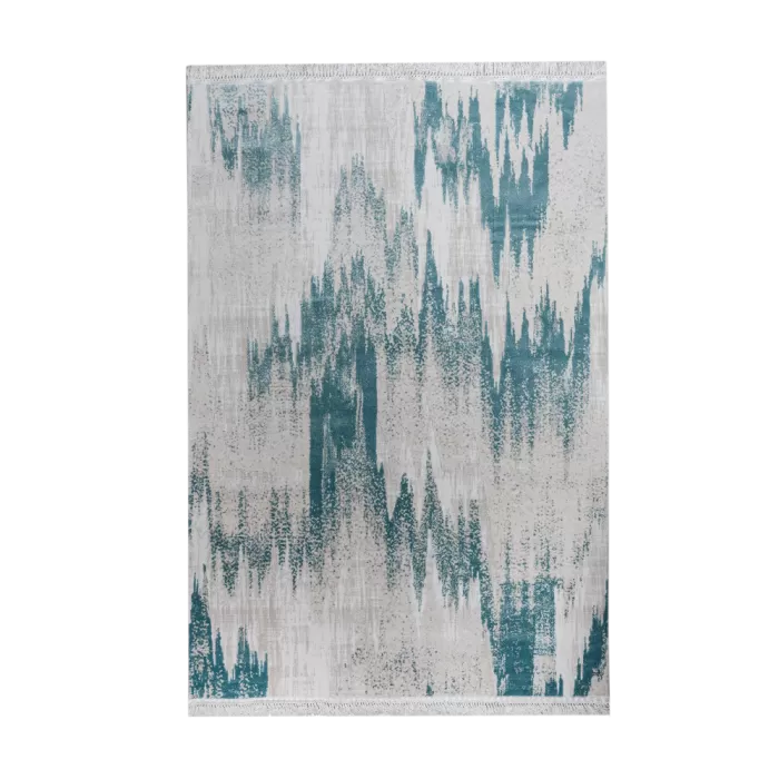 1604A_A1332 Cream/ Blue Covor Aysil 160 x 230 - img 1