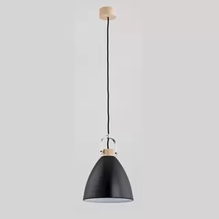 9643 Lustra Hermina Czarna Alfa 1x60w E27/H1000mm D220mm