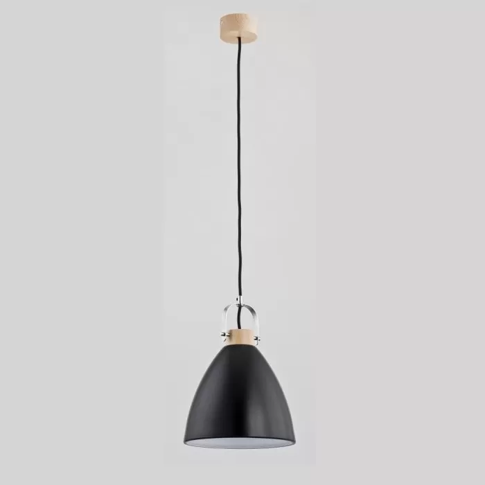 9643 Lustra Hermina Czarna Alfa 1x60w E27/H1000mm D220mm - img 1