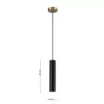 LP5200-1P Suspensie black MARBLE Lampardi - img 3