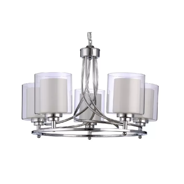 LP526-5 Lustra Milton Lampardi 5x40w E27/ H40-110cm D50cm - img 4