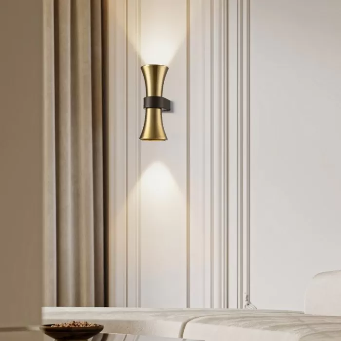 LP5248-2W Aplica Torin Lampardi 90*70*150MM/GU10*2 bk - img 2
