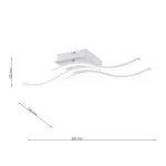 FL6006-C Lustra Wave WH Flitz 34.55W 600x160x100mm - img 3