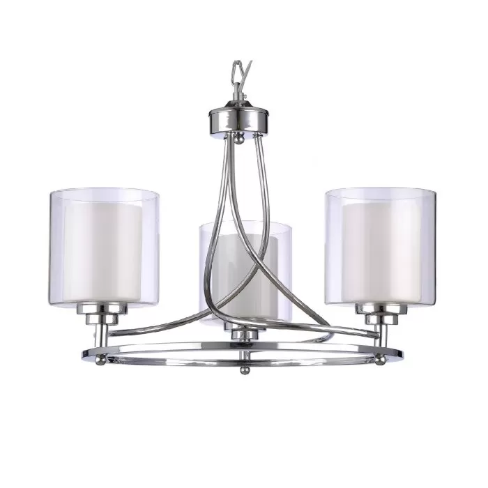 LP526-3 Lustra Milton Lampardi 3x60w E27/ H40-110cm D45cm - img 3