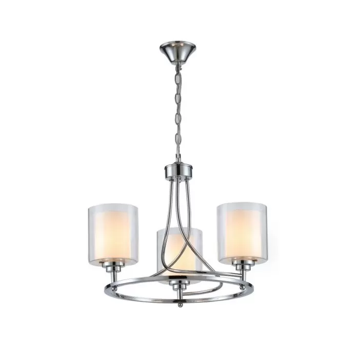 LP526-3 Lustra Milton Lampardi 3x60w E27/ H40-110cm D45cm - img 1